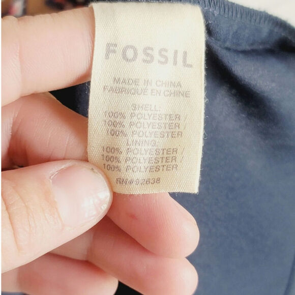 Fossil Multicolored Aztec Print Spaghetti Strap Mini Sundress, sz Small - Picture 6 of 15